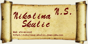 Nikolina Skulić vizit kartica